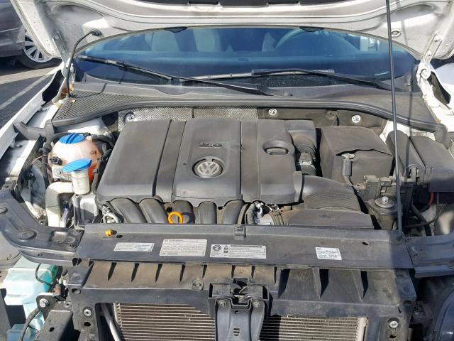 1VWAP7A35CC005244 - 2012 VOLKSWAGEN PASSAT S WHITE photo 7