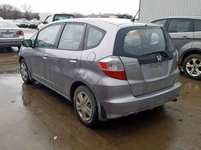 JHMGE8H23AS004973 - 2010 HONDA FIT GRAY photo 3