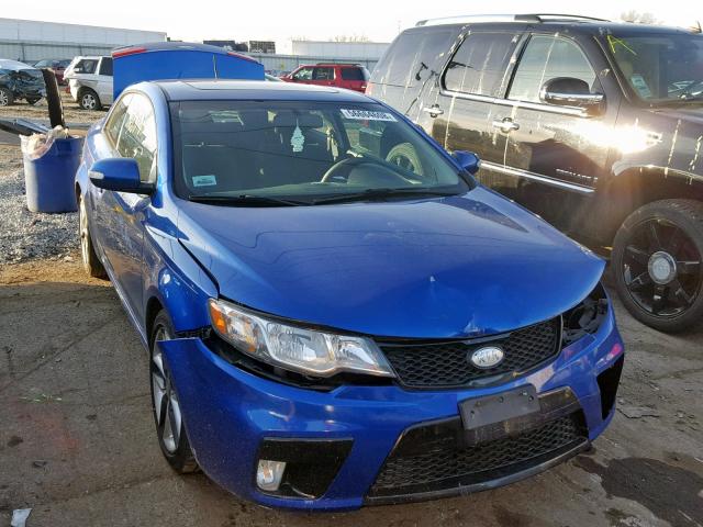 KNAFW6A31A5175105 - 2010 KIA FORTE SX BLUE photo 1