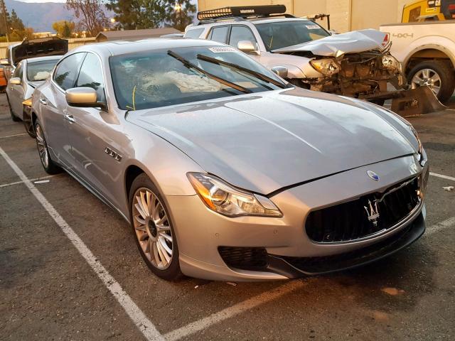 ZAM56RRA8E1082142 - 2014 MASERATI QUATTROPOR SILVER photo 1