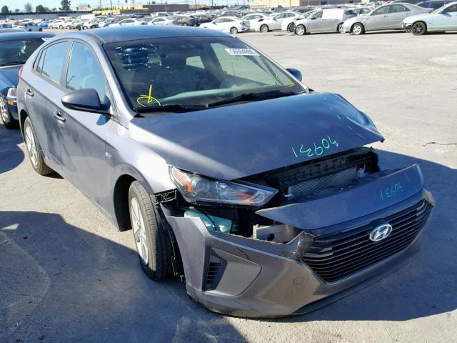 KMHC65LC0HU024474 - 2017 HYUNDAI IONIQ BLUE GRAY photo 1