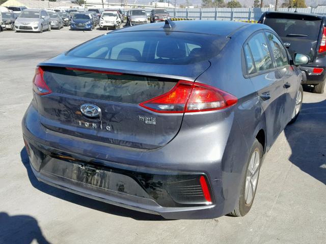 KMHC65LC0HU024474 - 2017 HYUNDAI IONIQ BLUE GRAY photo 4