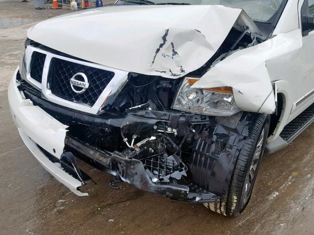 5N1BA0NF4DN613097 - 2013 NISSAN ARMADA PLA WHITE photo 9