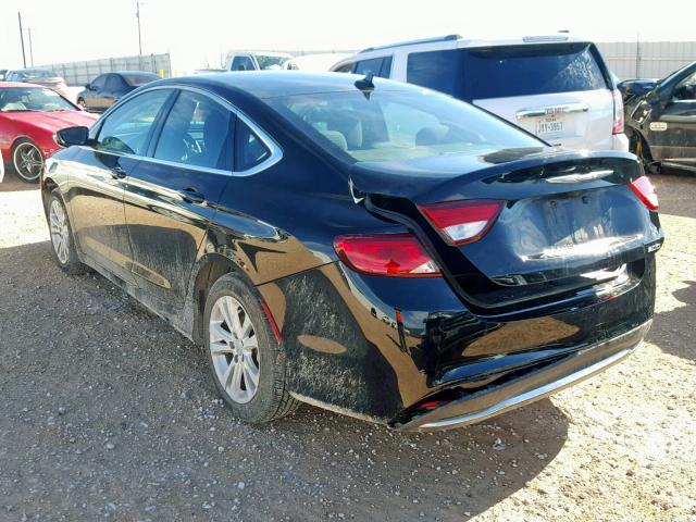 1C3CCCAB3GN123699 - 2016 CHRYSLER 200 LIMITE BLACK photo 3