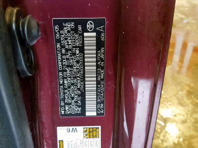 JTKDE177460070002 - 2006 TOYOTA SCION TC Qara foto 10