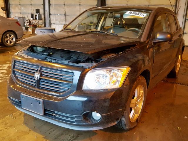 1B3HB48BX7D127546 - 2007 DODGE CALIBER SX BLACK photo 2