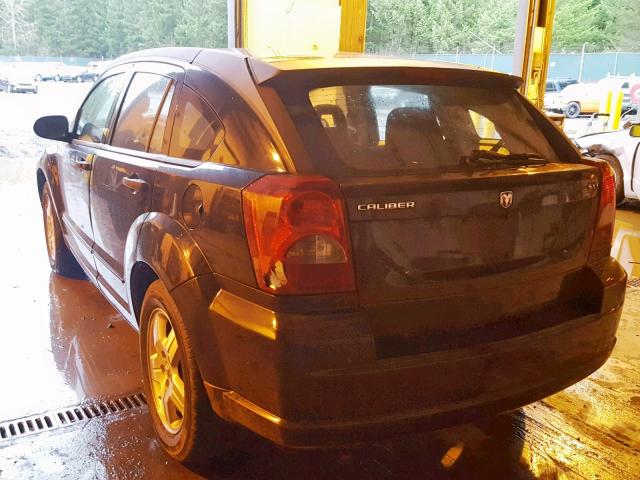 1B3HB48BX7D127546 - 2007 DODGE CALIBER SX BLACK photo 3