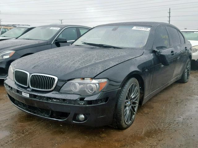 WBAHN83568DT84104 - 2008 BMW 750 LI BLACK photo 2