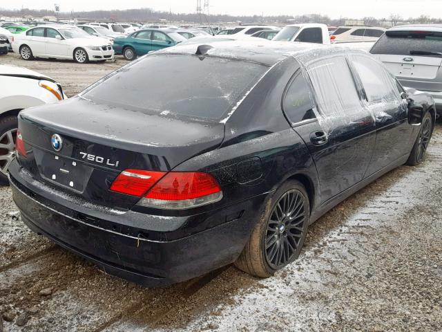 WBAHN83568DT84104 - 2008 BMW 750 LI BLACK photo 4