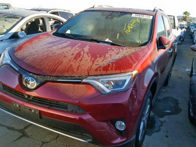 JTMDFREV9JD235743 - 2018 TOYOTA RAV4 LIMIT RED photo 2