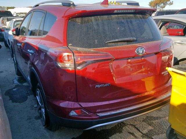 JTMDFREV9JD235743 - 2018 TOYOTA RAV4 LIMIT RED photo 3