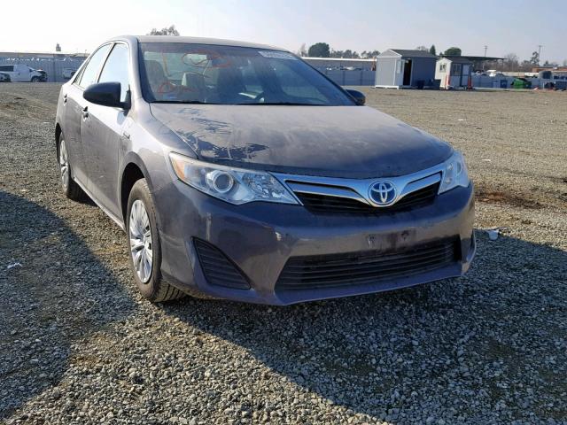 4T1BD1FK9EU098999 - 2014 TOYOTA CAMRY HYBR BLACK photo 1