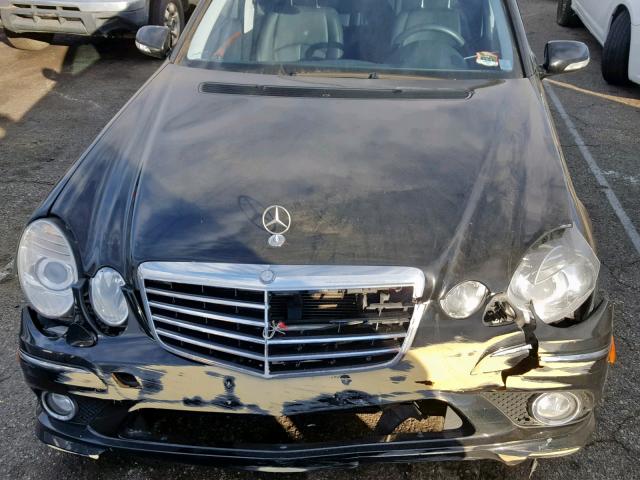 WDBUF56X69B436434 - 2009 MERCEDES-BENZ E 350 BLACK photo 7