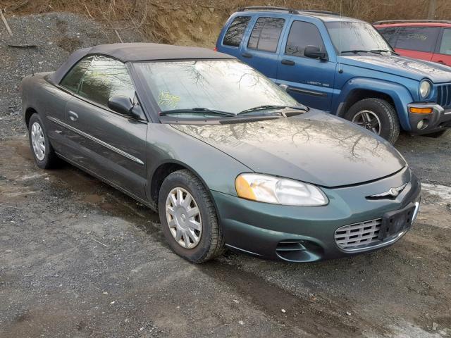 1C3EL45T73N606558 - 2003 CHRYSLER SEBRING LX GREEN photo 1