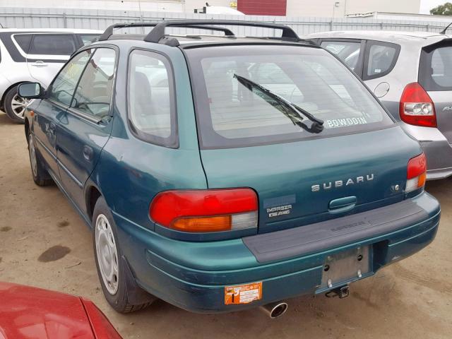 JF1GF435XWH801269 - 1998 SUBARU IMPREZA L GREEN photo 3