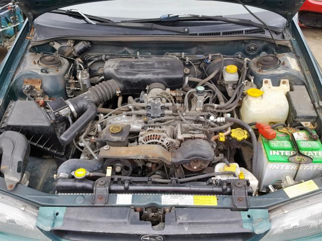 JF1GF435XWH801269 - 1998 SUBARU IMPREZA L GREEN photo 7