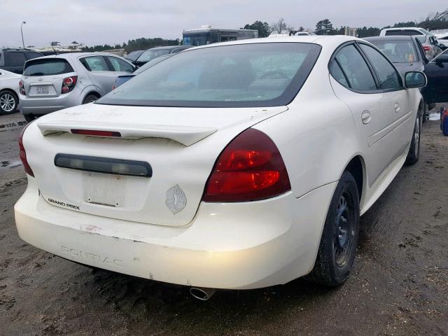 2G2WP522X51231781 - 2005 PONTIAC GRAND PRIX WHITE photo 4