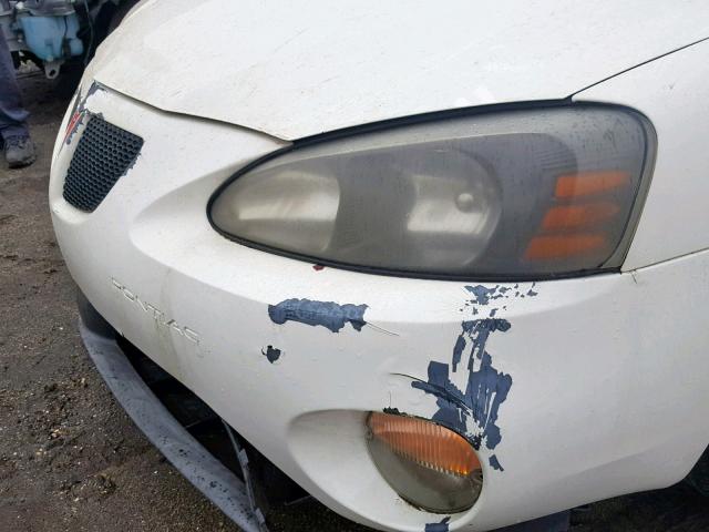 2G2WP522X51231781 - 2005 PONTIAC GRAND PRIX WHITE photo 9