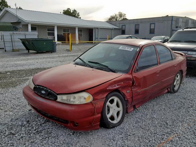 1FALP68G5WK153280 - 1998 FORD CONTOUR SV RED photo 2