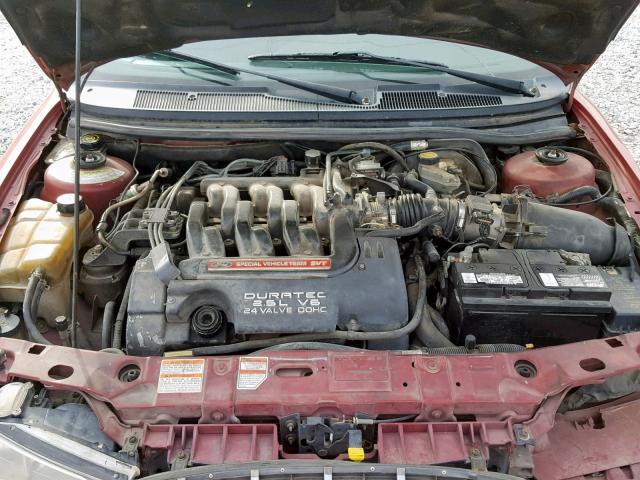 1FALP68G5WK153280 - 1998 FORD CONTOUR SV RED photo 7