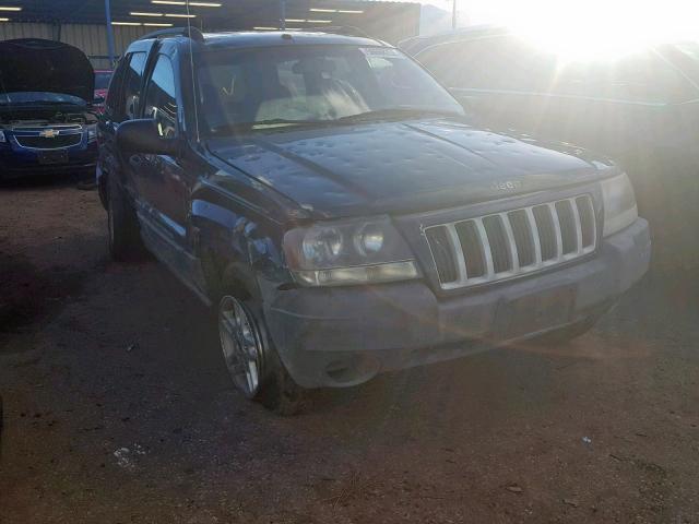 1J4GW48S64C236936 - 2004 JEEP GRAND CHER BLUE photo 1