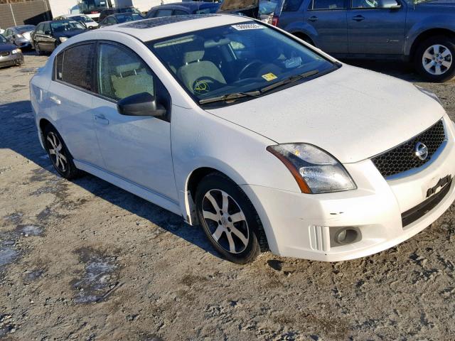 3N1AB6AP6CL623176 - 2012 NISSAN SENTRA 2.0 WHITE photo 1