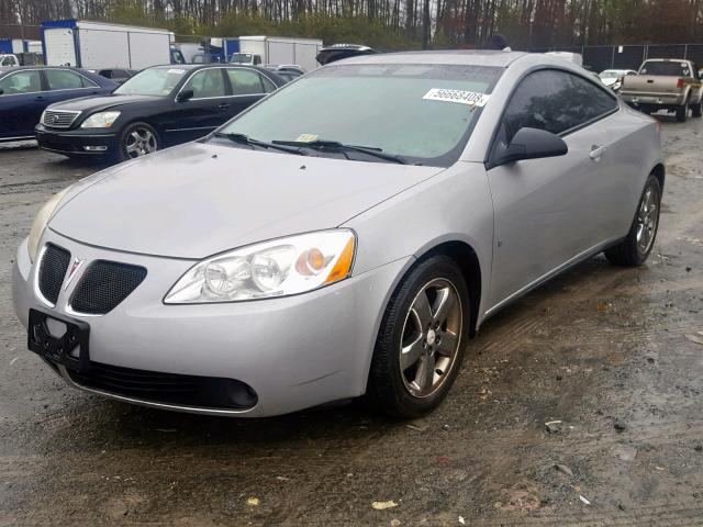 1G2ZH18N474156488 - 2007 PONTIAC G6 GT SILVER photo 2