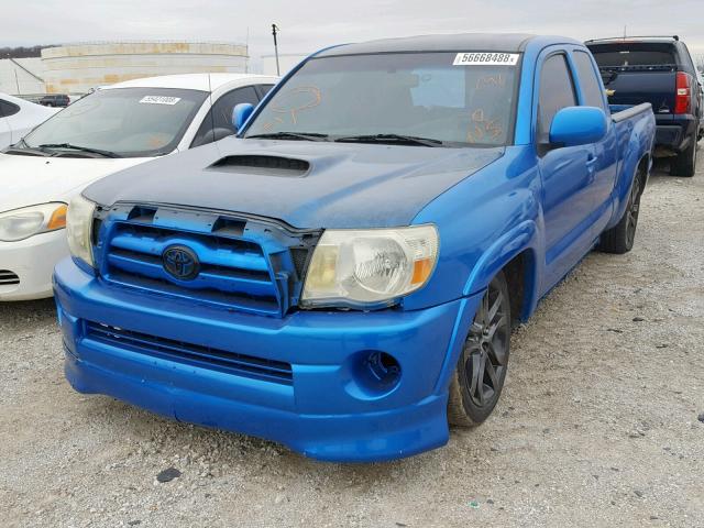 5TETU22N47Z339666 - 2007 TOYOTA TACOMA X-R BLUE photo 2