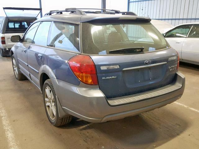 4S4BP67CX54321546 - 2005 SUBARU LEGACY OUT BLUE photo 3