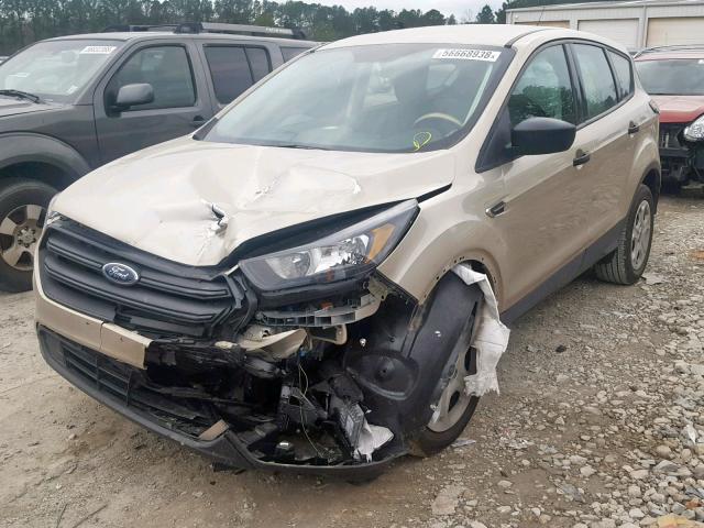 1FMCU0F79JUB36123 - 2018 FORD ESCAPE S GOLD photo 2