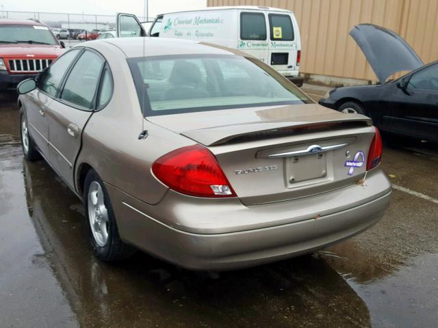 1FAFP55S03A208512 - 2003 FORD TAURUS SES TAN photo 3