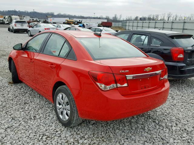 1G1PA5SH4F7174139 - 2015 CHEVROLET CRUZE LS RED photo 3