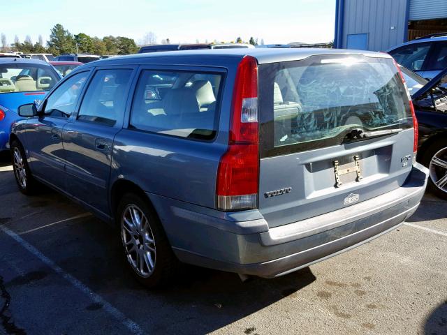 YV1SW59V442406662 - 2004 VOLVO V70 FWD BLUE photo 3