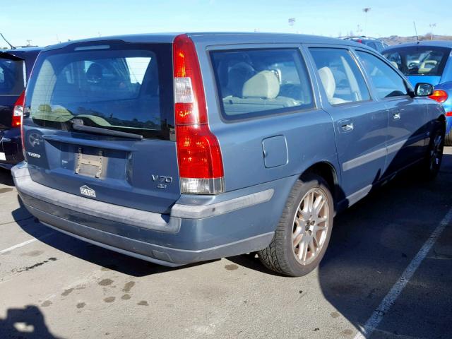 YV1SW59V442406662 - 2004 VOLVO V70 FWD BLUE photo 4