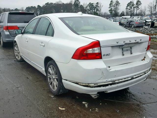 YV1982AS7A1113509 - 2010 VOLVO S80 3.2 WHITE photo 3