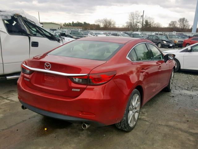 JM1GJ1V66F1174222 - 2015 MAZDA 6 TOURING RED photo 4