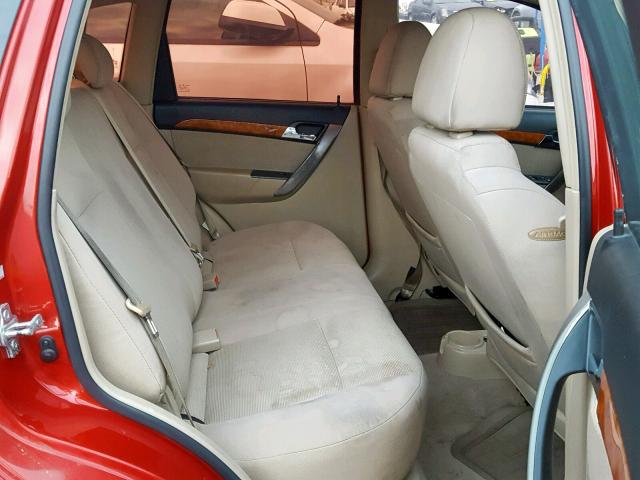 KL1TD66E99B323088 - 2009 CHEVROLET AVEO LS RED photo 6