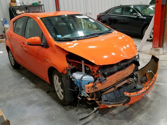 JTDKDTB30C1017188 - 2012 TOYOTA PRIUS C ORANGE photo 1