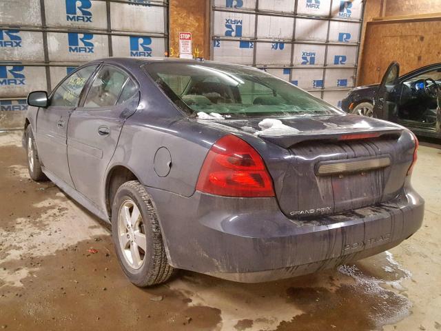 2G2WP552581164457 - 2008 PONTIAC GRAND PRIX ლურჯი ფოტო 3