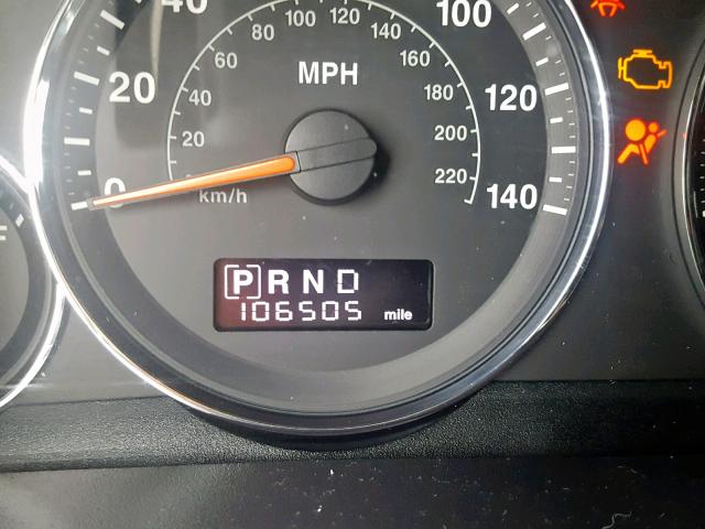 1J4RG4GK9AC122349 - 2010 JEEP COMMANDER Gümüş foto 8