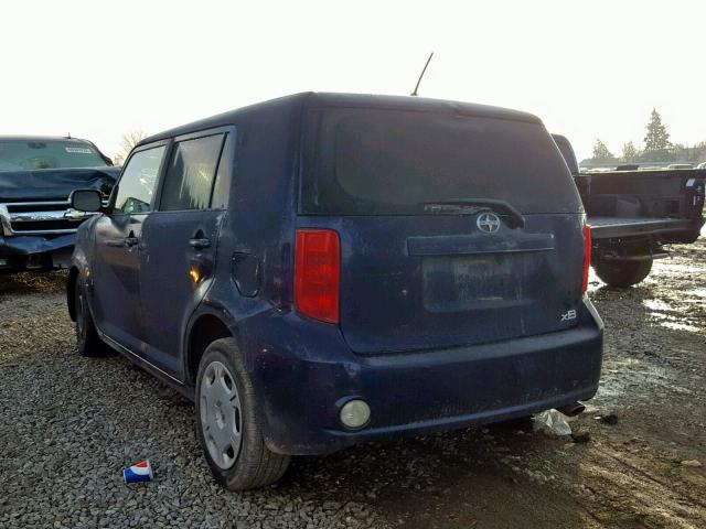 JTLKE50E281003298 - 2008 SCION XB BLUE photo 3