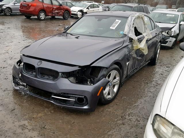 WBA8D9G54HNU58780 - 2017 BMW 330 XI GRAY photo 2