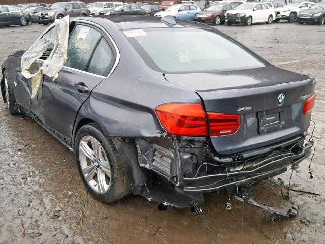 WBA8D9G54HNU58780 - 2017 BMW 330 XI GRAY photo 3