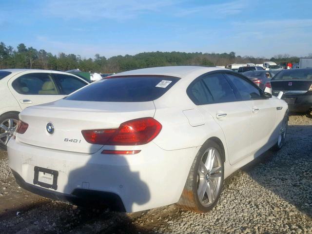 WBA6A0C53ED317380 - 2014 BMW 640 I WHITE photo 4