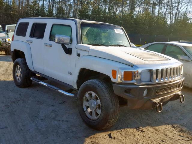 5GTDN13E178193439 - 2007 HUMMER H3 WHITE photo 1