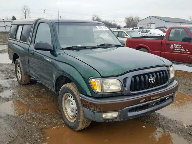 5TENL42N71Z733791 - 2001 TOYOTA TACOMA GREEN photo 1