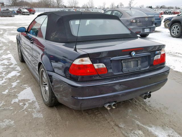 WBSBR93472EX22713 - 2002 BMW M3 BLACK photo 3