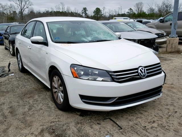 1VWAH7A31DC143376 - 2013 VOLKSWAGEN PASSAT S WHITE photo 1