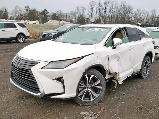 JTJDZKCA3J2011116 - 2018 LEXUS RX 350 L WHITE photo 2