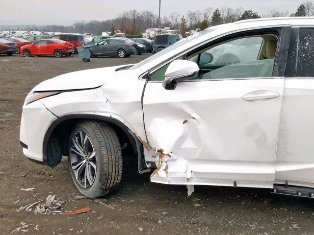 JTJDZKCA3J2011116 - 2018 LEXUS RX 350 L WHITE photo 9